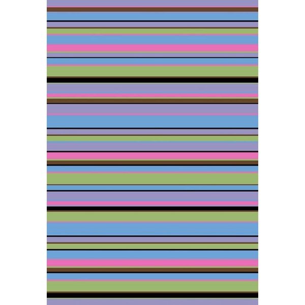 Concord Global 3 ft. 4 in. x 5 ft. Alisa Stripes - Multi Color 24304